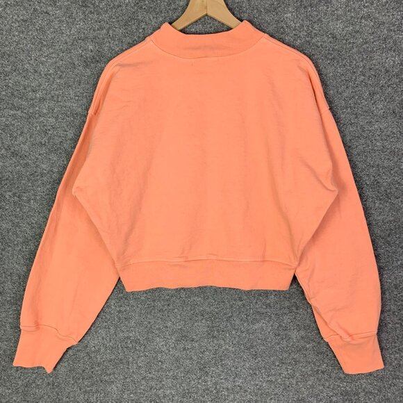 Talentless Mock Neck Cropped Pullover Long Sleeves Sweatshirt Women’s Sz Medium - Picture 2 of 9